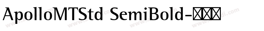 ApolloMTStd SemiBold字体转换